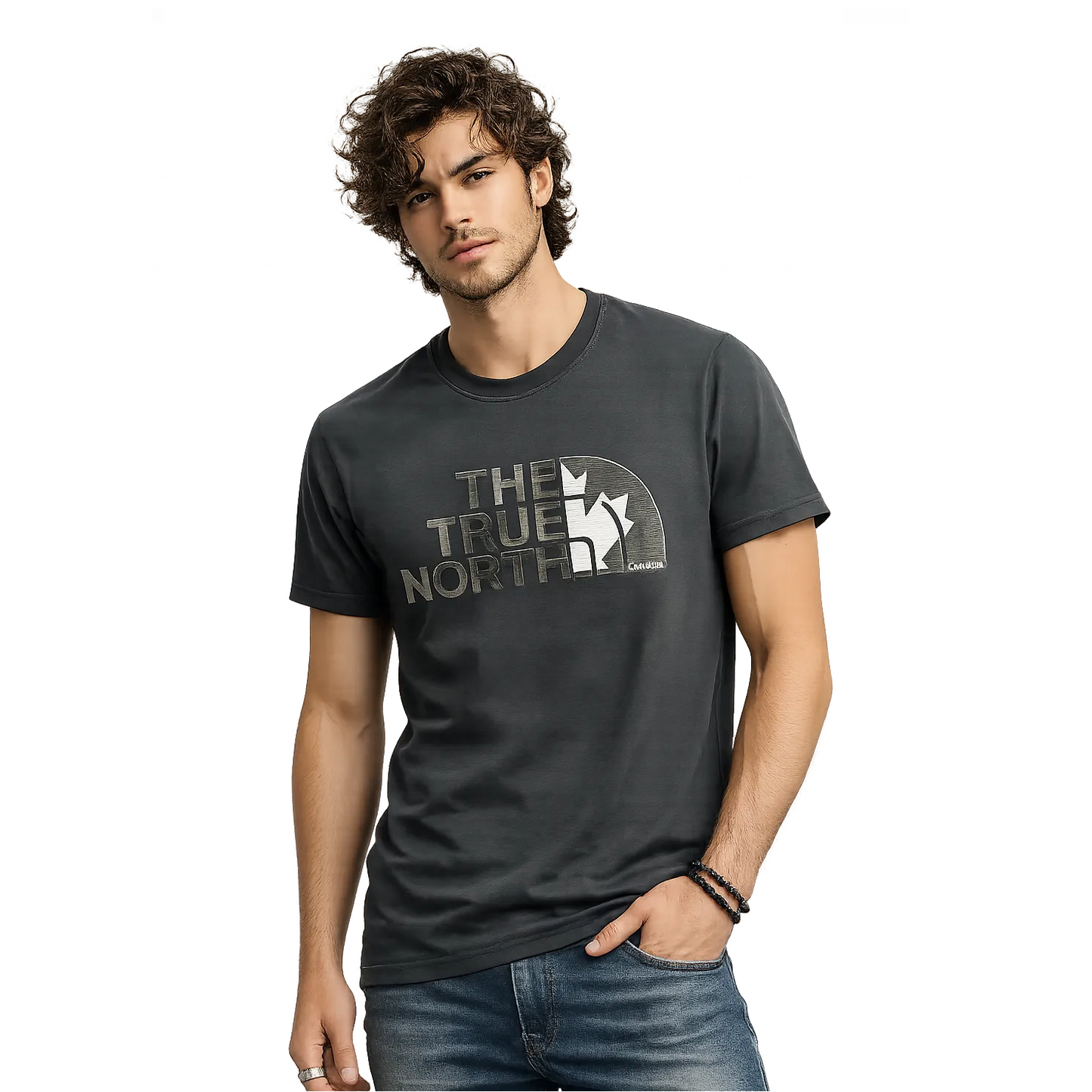 The True North Canada Graphic T-Shirt - Grey