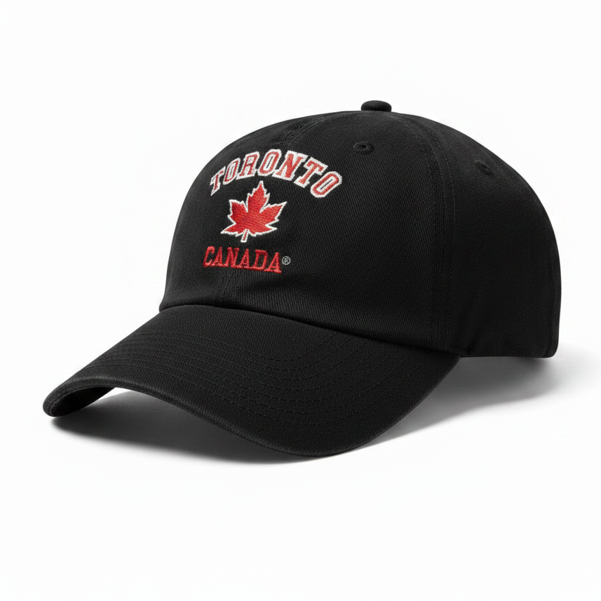 Toronto Canada Collegiate Maple Leaf Cap Side