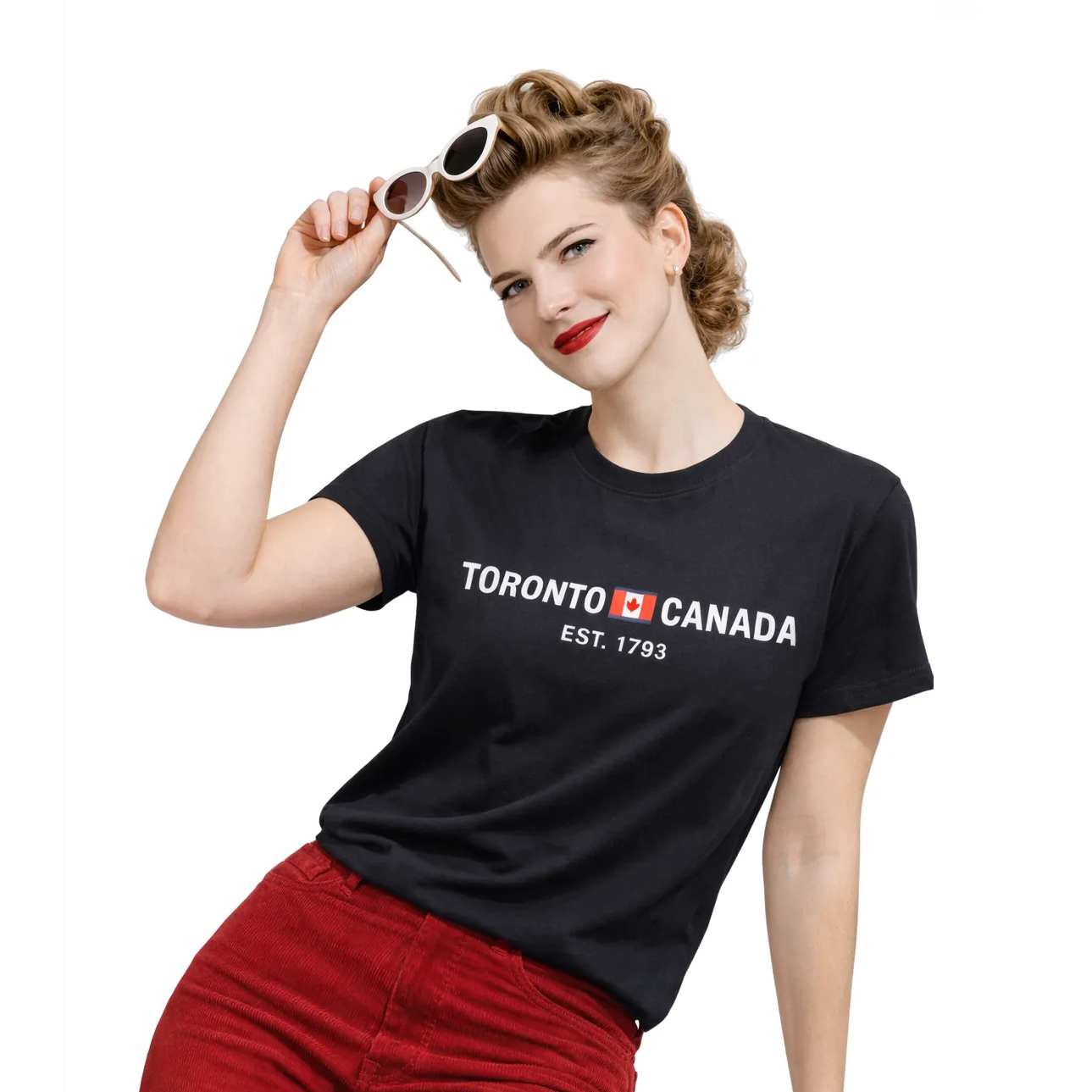 Toronto Canada Est. 1793 Flag Logo Performance T-Shirt