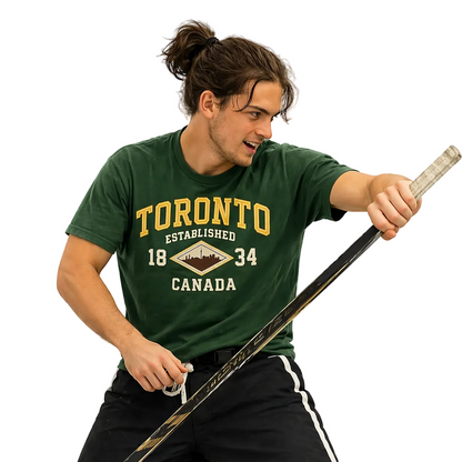 Toronto Canada Established 1834 Vintage Skyline Graphic T-Shirt