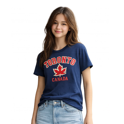 Toronto Canada Maple Leaf Varsity T-Shirt Female
