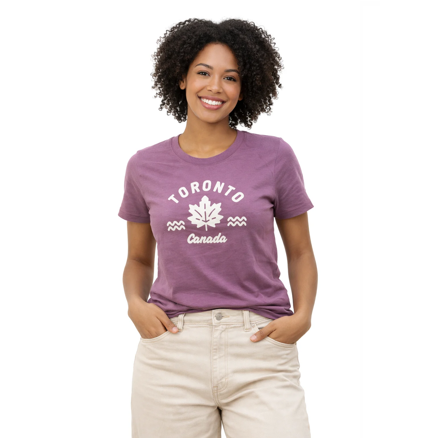 Toronto Canada Maple Leaf Women’s Relaxed Fit T-Shirt