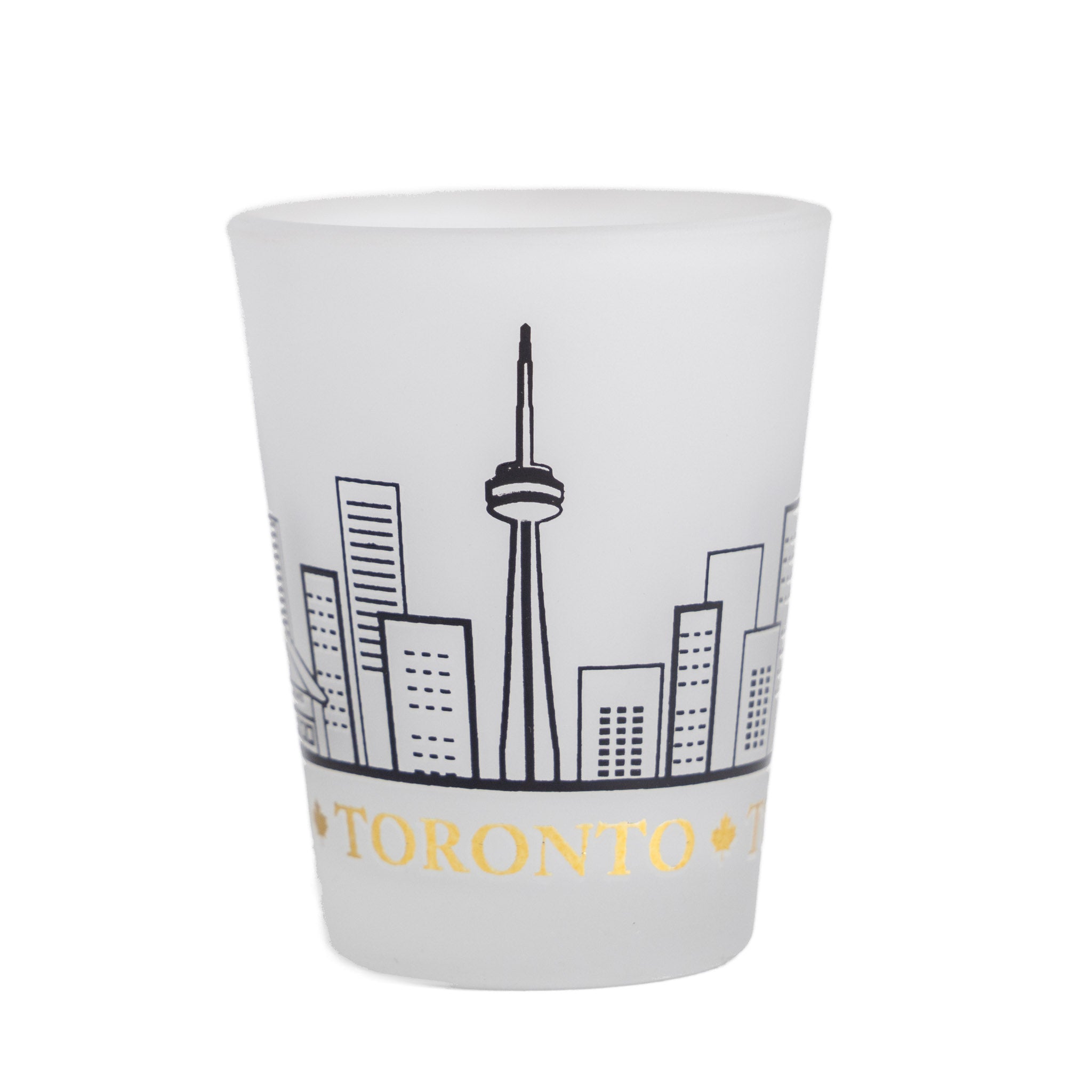 Toronto City Skyline Gold Accent