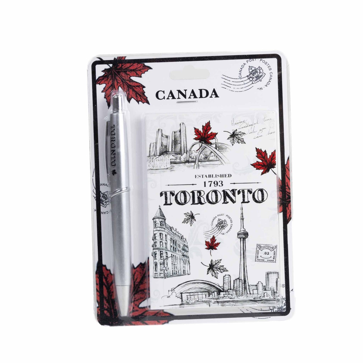 Toronto CN Tower and Landmarks Notepad with Pen