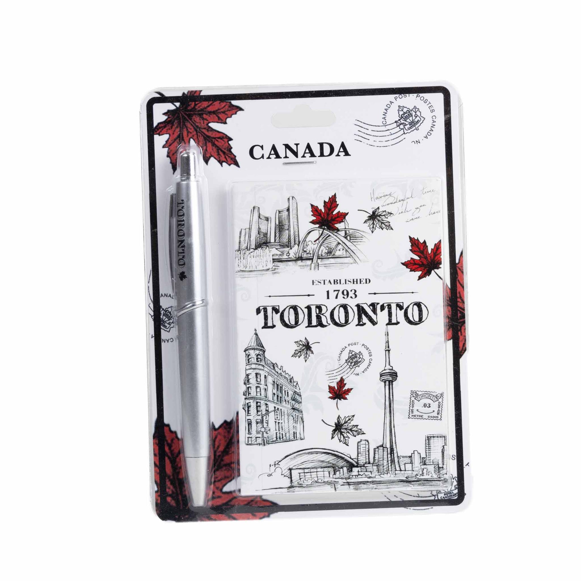 Toronto CN Tower and Landmarks Notepad with Pen