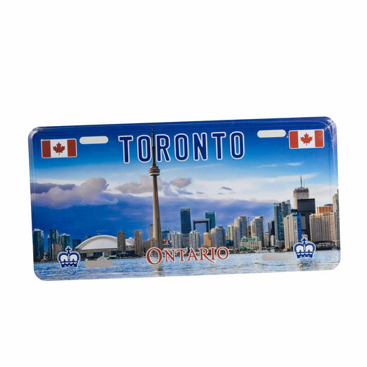 Toronto CN Tower and Rogers Centre License Plate - 12" x 6"