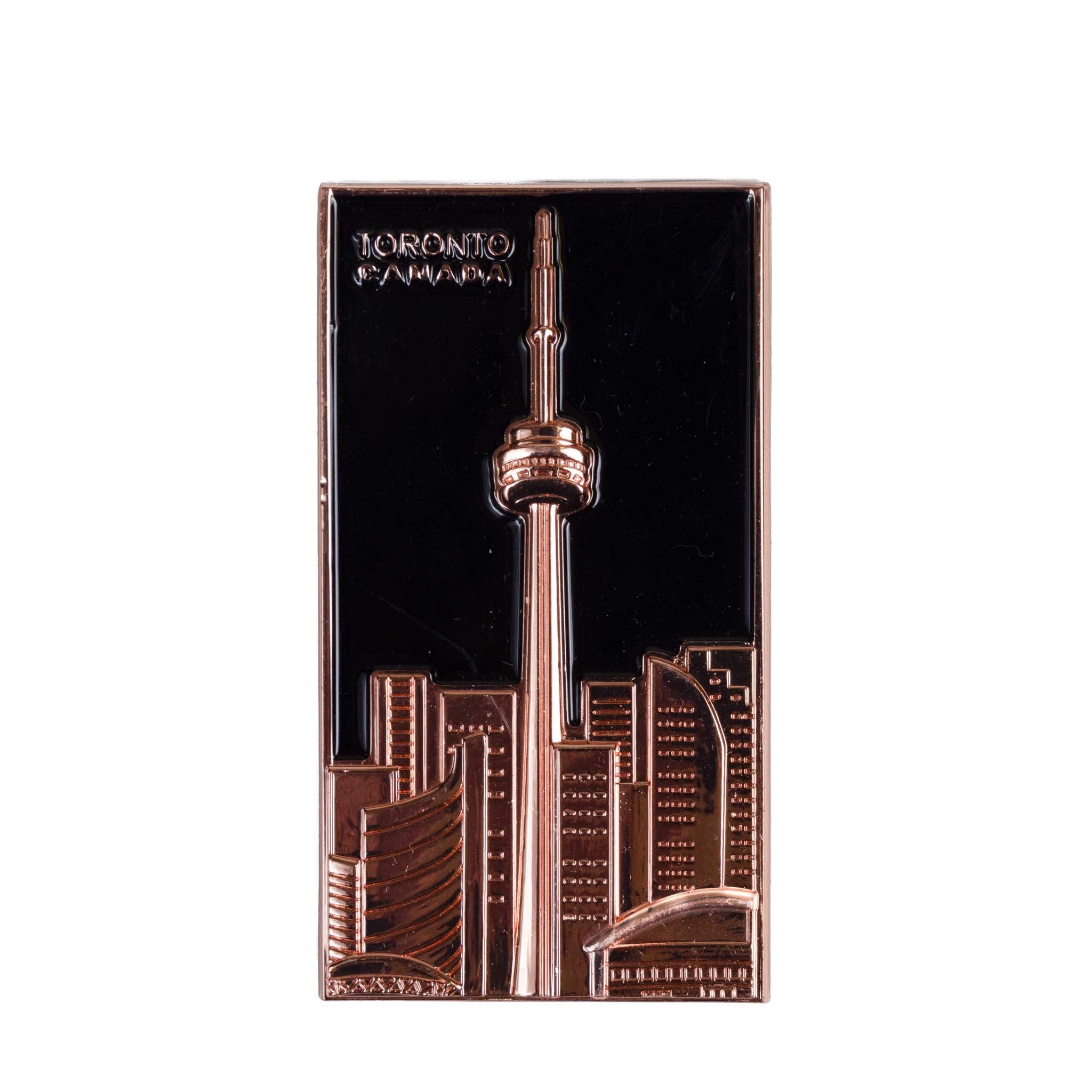 Toronto CN Tower Metal Magnet Rose Gold