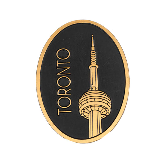 Toronto CN Tower Oval Magnet Gold