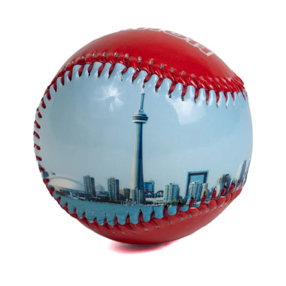 Toronto CN Tower Waterview Baseball with Canadian Flag side