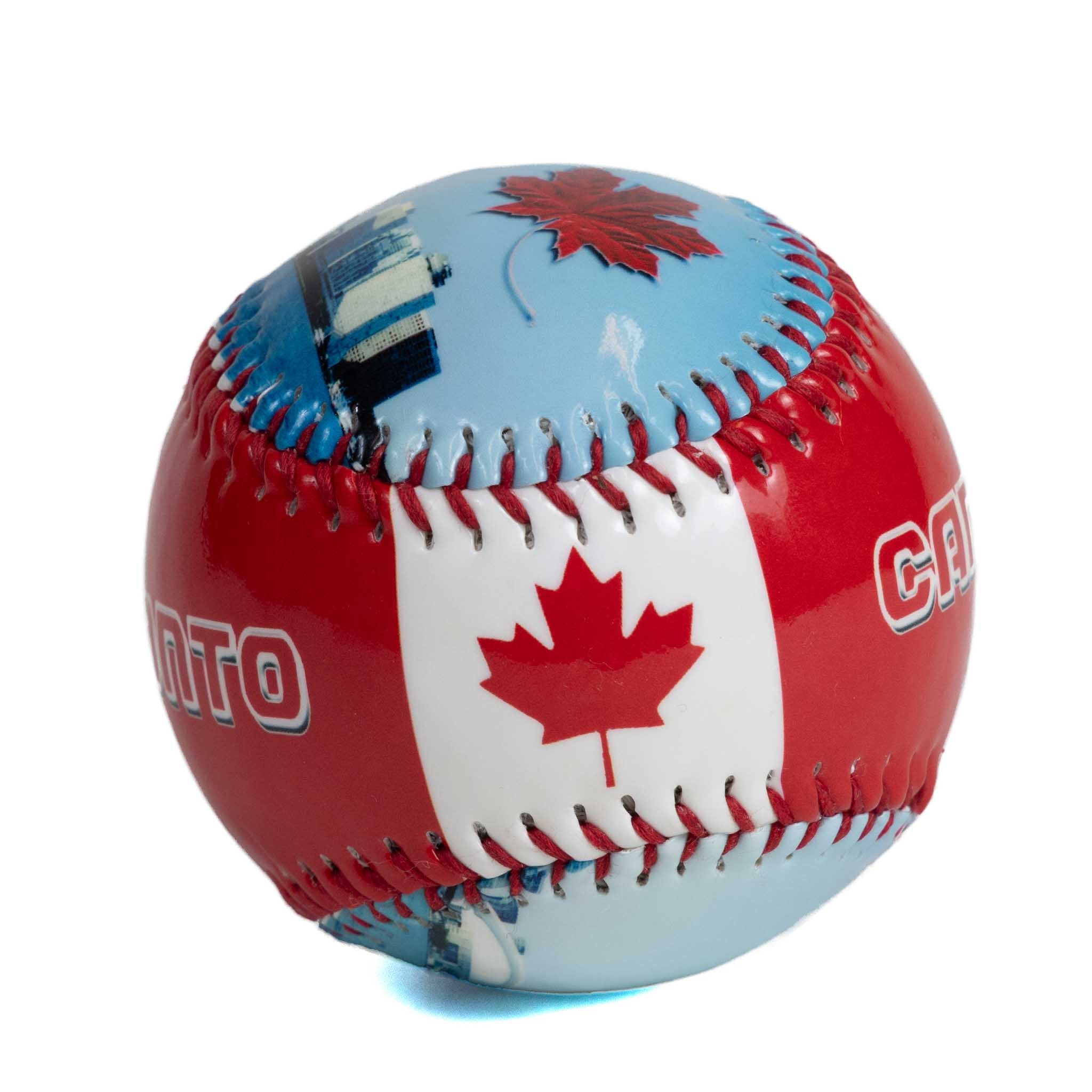 Toronto CN Tower Waterview Baseball with Canadian Flag