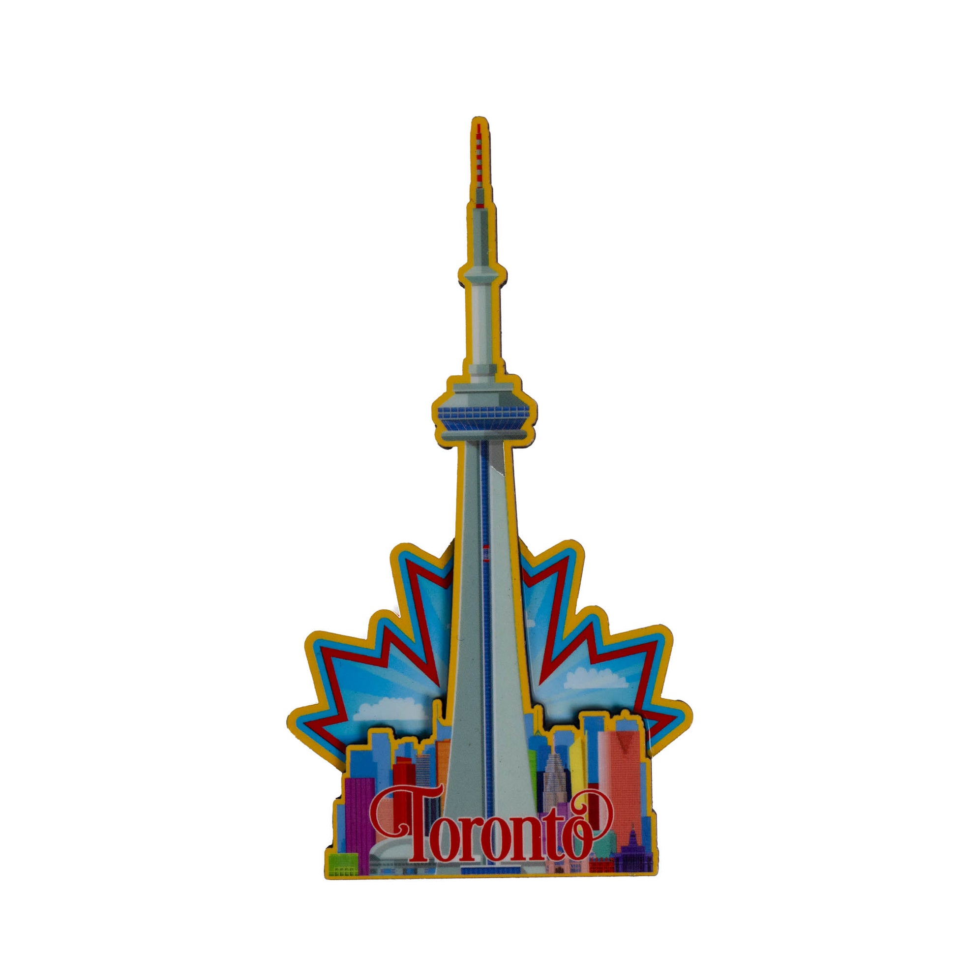 Toronto CN Tower Wooden Magnet