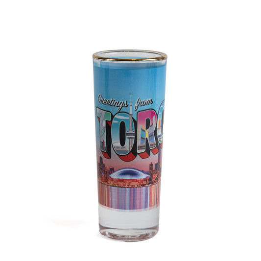 Toronto Downtown Water View Tall Shot Glass Front