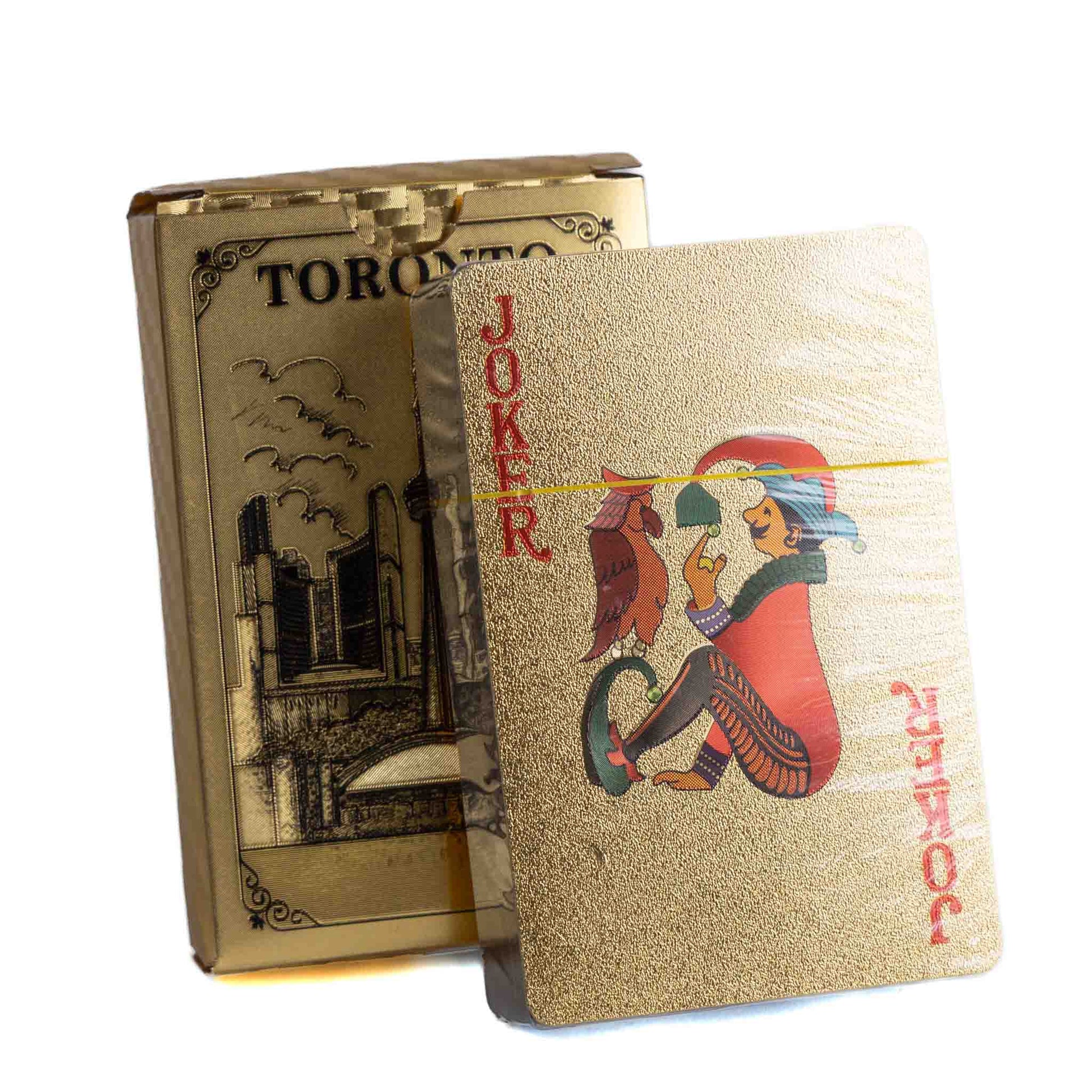 Toronto Playing Cards – CN Tower Skyline Gold Deck Joker Card