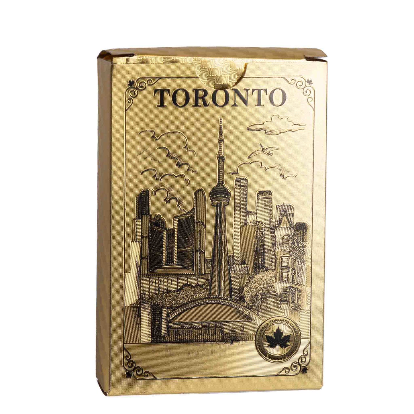 Toronto Playing Cards – CN Tower Skyline Gold Deck