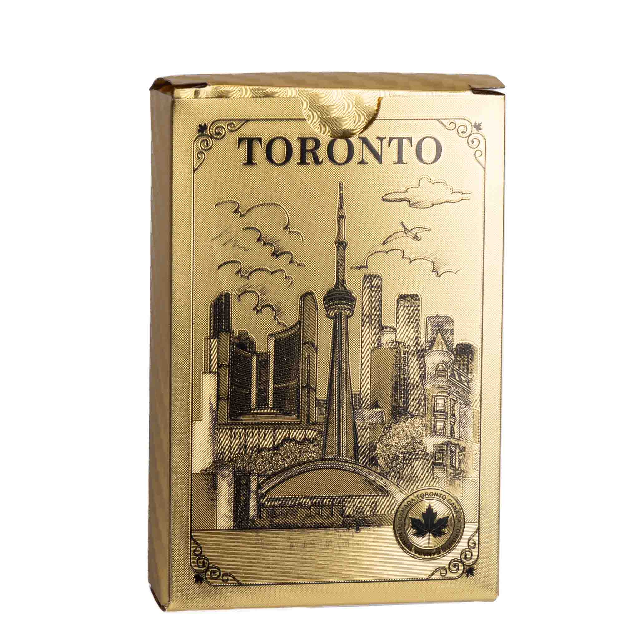 Toronto Playing Cards – CN Tower Skyline Gold Deck