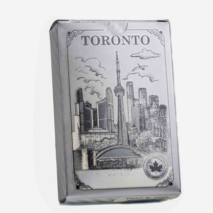 Toronto Playing Cards – CN Tower Skyline Silver Deck