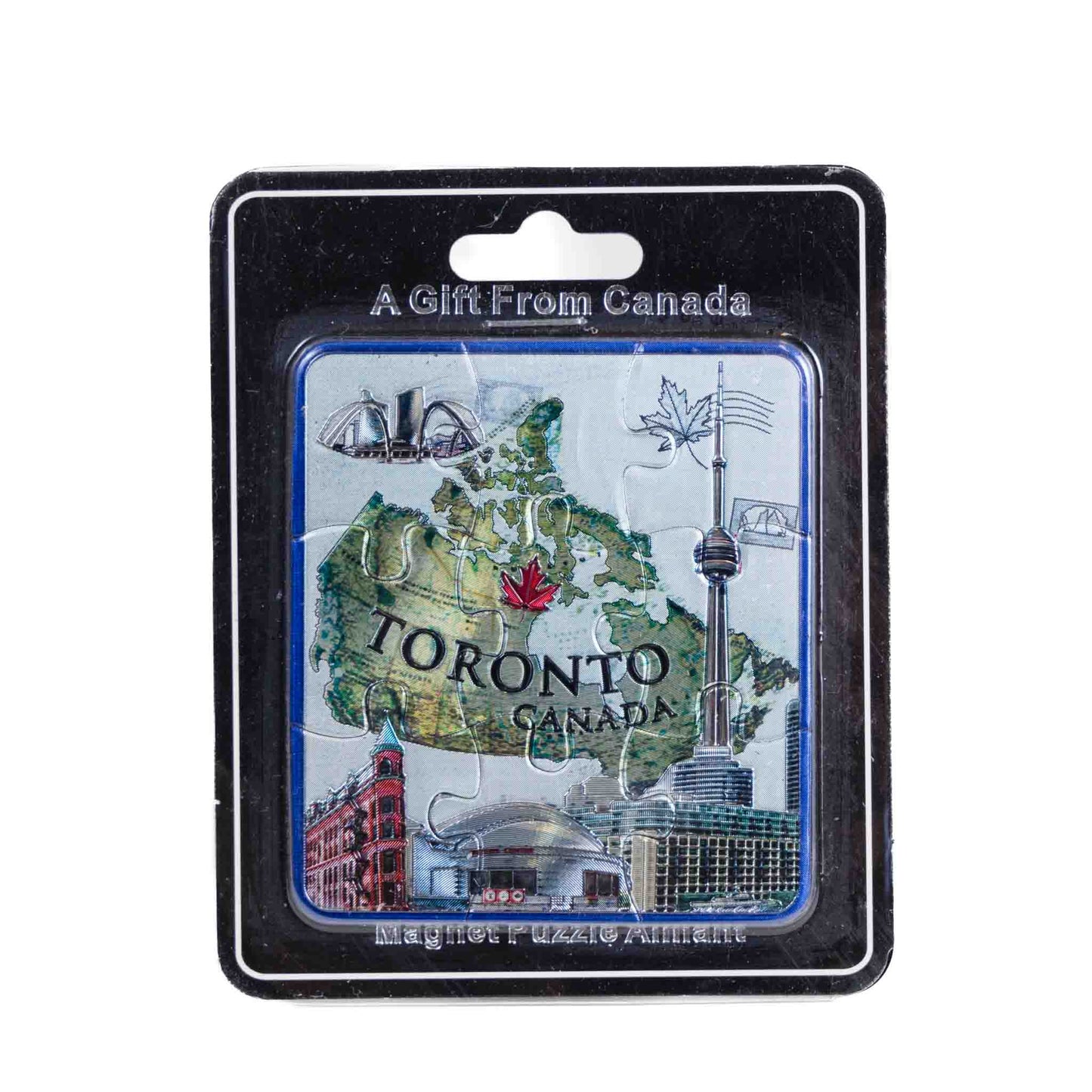 Toronto Puzzle Magnet CN Tower and Rogers Centre