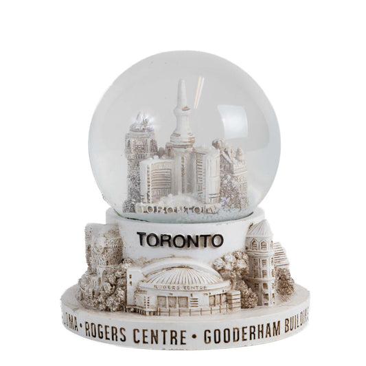 Toronto Snow Globe - City Landmarks Ivory 65mm