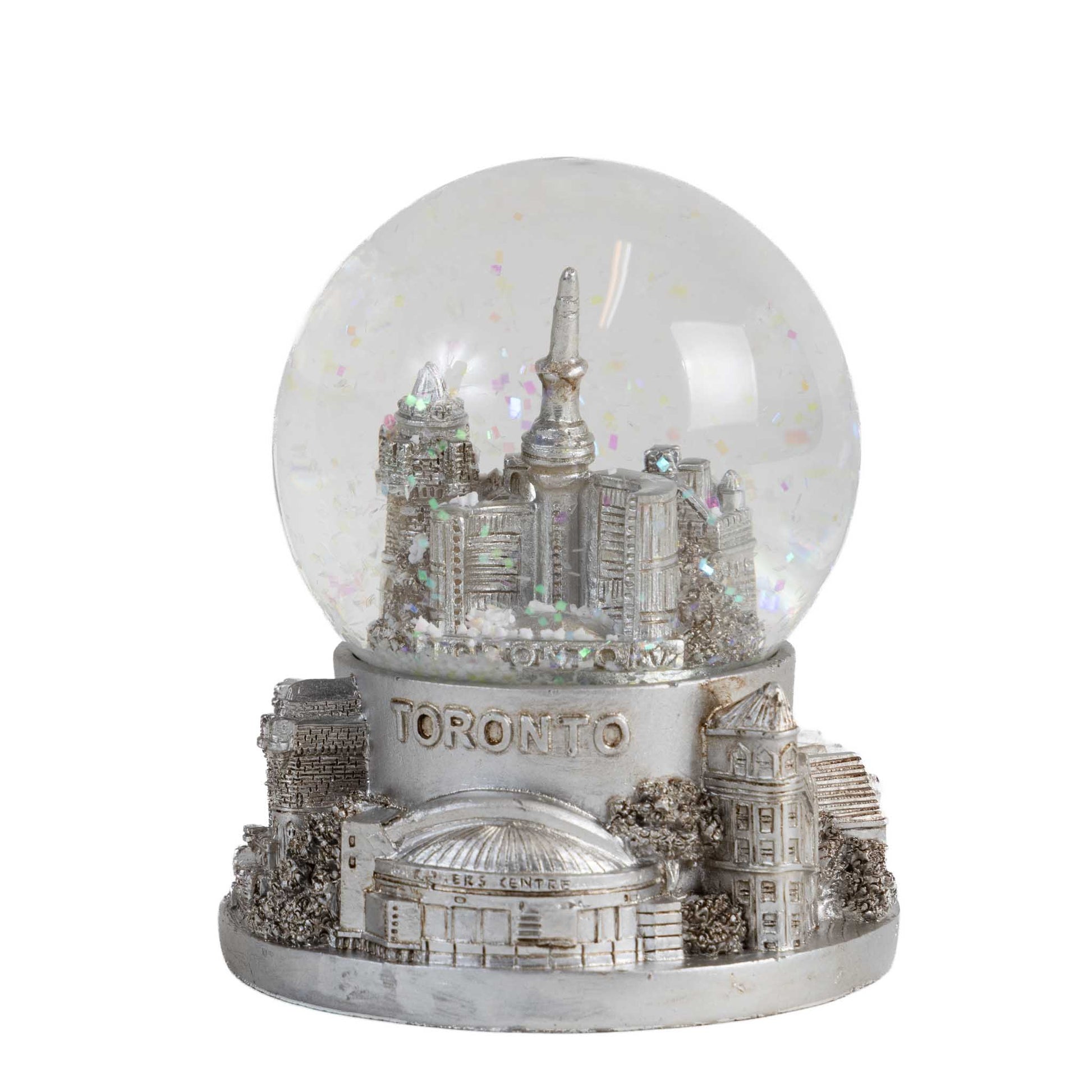 Toronto Snow Globe - CN Tower Silver 45mm