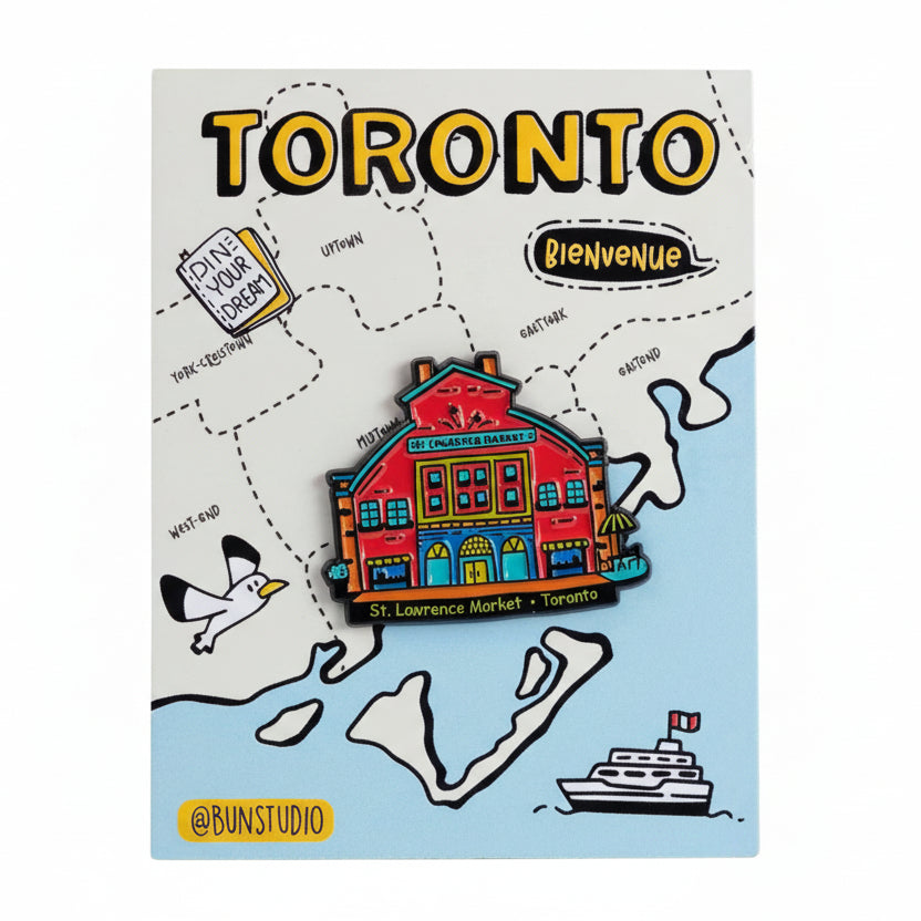 Toronto St. Lawrence Market Pastel Lapel Pin
