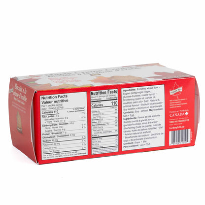 Turkey Hill Maple Cream Cookies - 110g made with Pure Canadian Maple Syrup-Ingredients and Nutrition 