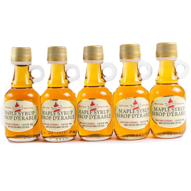 Quebec’s Pure Maple Syrup Canada Grade A Amber by Turkey Hill - 40ml x 3pk Front View