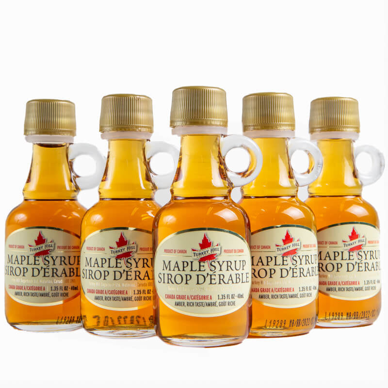 Quebec’s Pure Maple Syrup Canada Grade A Amber by Turkey Hill - 40ml x 3pk