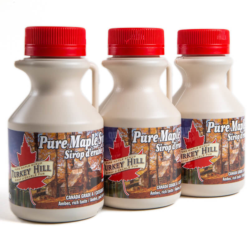 Quebec’s Pure Maple Syrup Canada Grade A Amber by Turkey Hill in Jug - 250ml x 3 pack