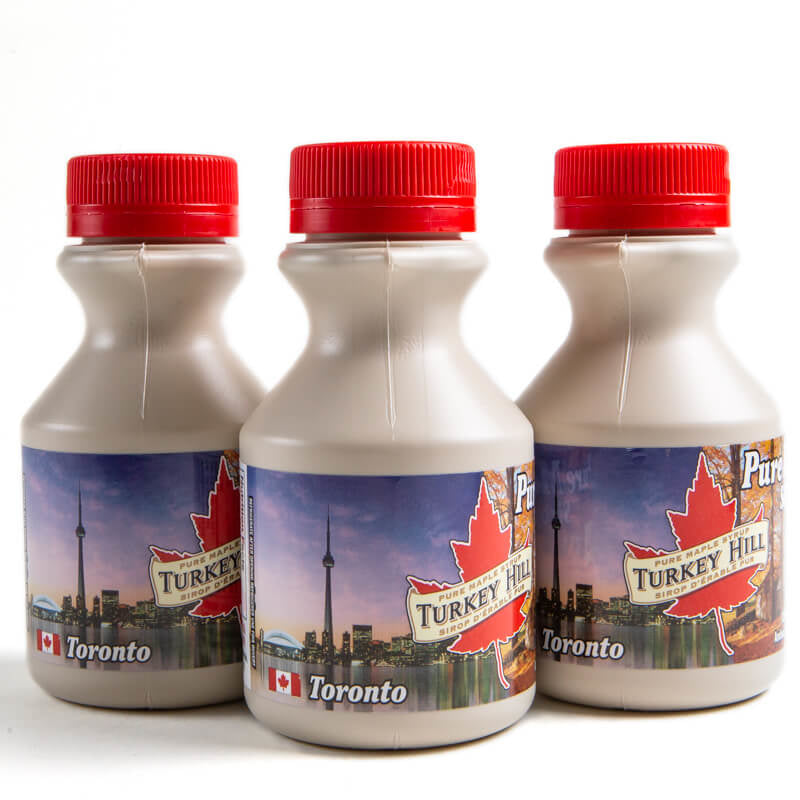 Quebec’s Pure Maple Syrup Canada Grade A Amber by Turkey Hill in Jug - 250ml x 3 pack CN Tower View