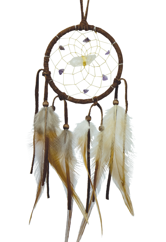 Vision Seeker Dream Catcher - Brown - 3"