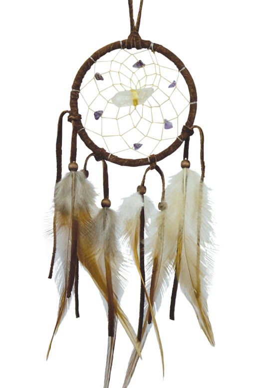 Vision Seeker Dream Catcher - Brown - 3"