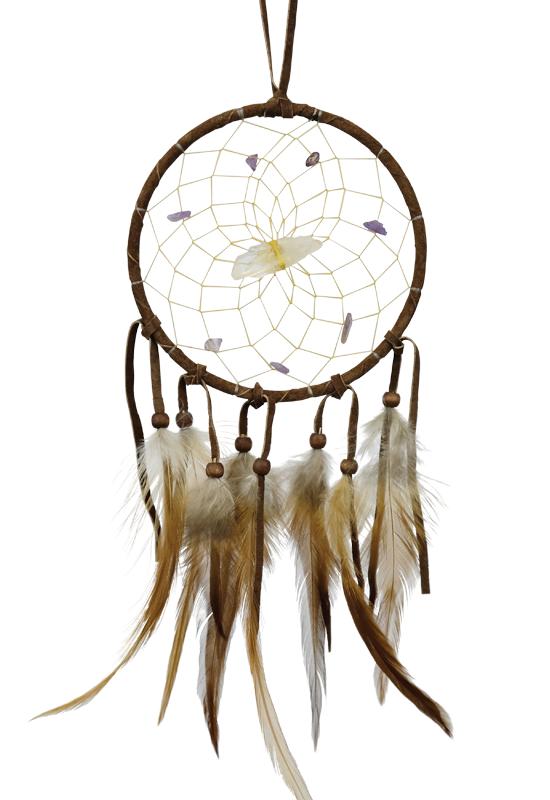 Vision Seeker Dream Catcher - Brown - 4"