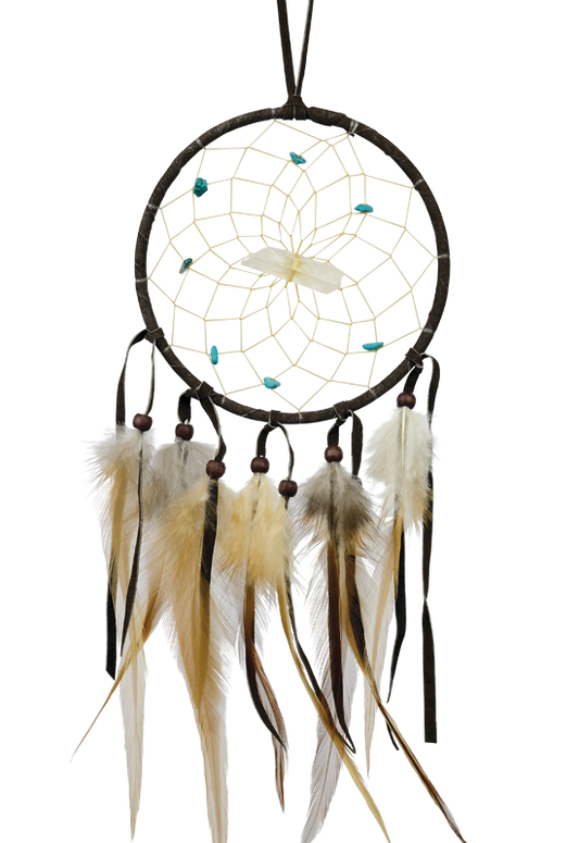 Vision Seeker Dream Catcher - Dark Brown - 4"