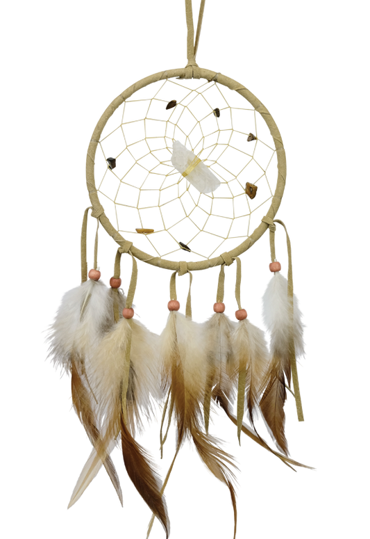 Vision Seeker Dream Catcher - Tan - 4"